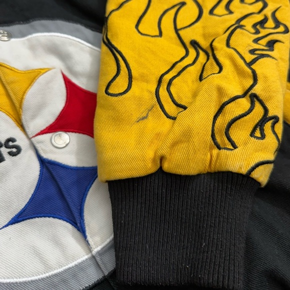 VTG Pittsburg Steelers NFL Flame Jacket - Picture 6 of 8